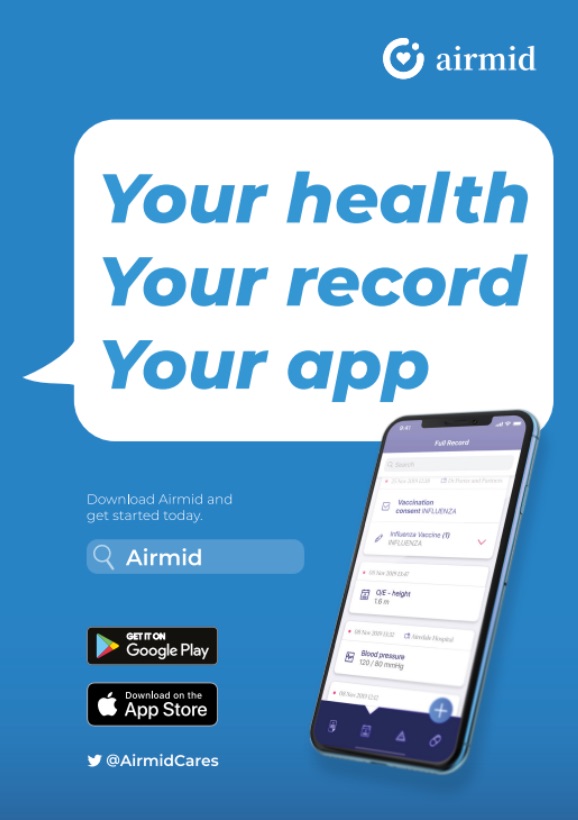your health, your record, your app (Airmid)