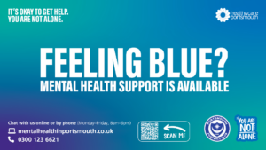 Feeling blue? mental health support is available.