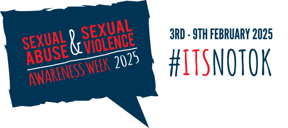 Sexual Abuse and Sexual Violence Awareness Week 2005. 3rd - 9th February 20025 #Itsnotok Banner